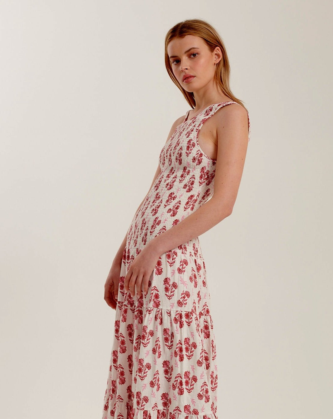 Lilly Floral Linen Dress