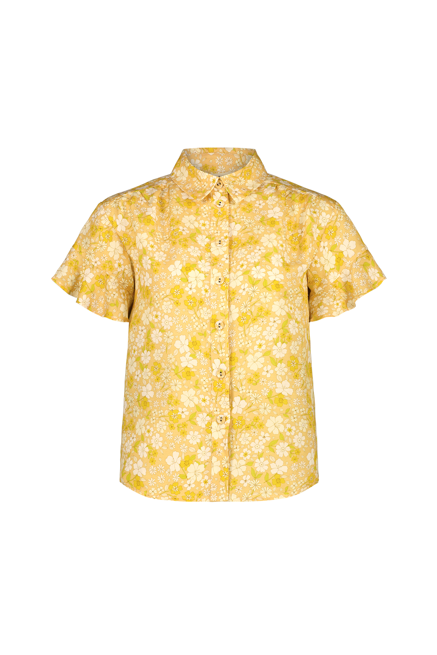womens linen printed short sleeve shirt