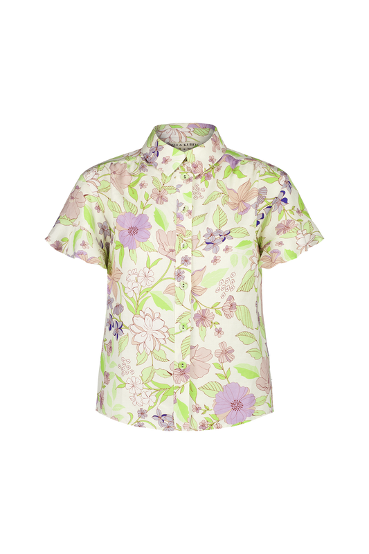 womens linen printed shirt