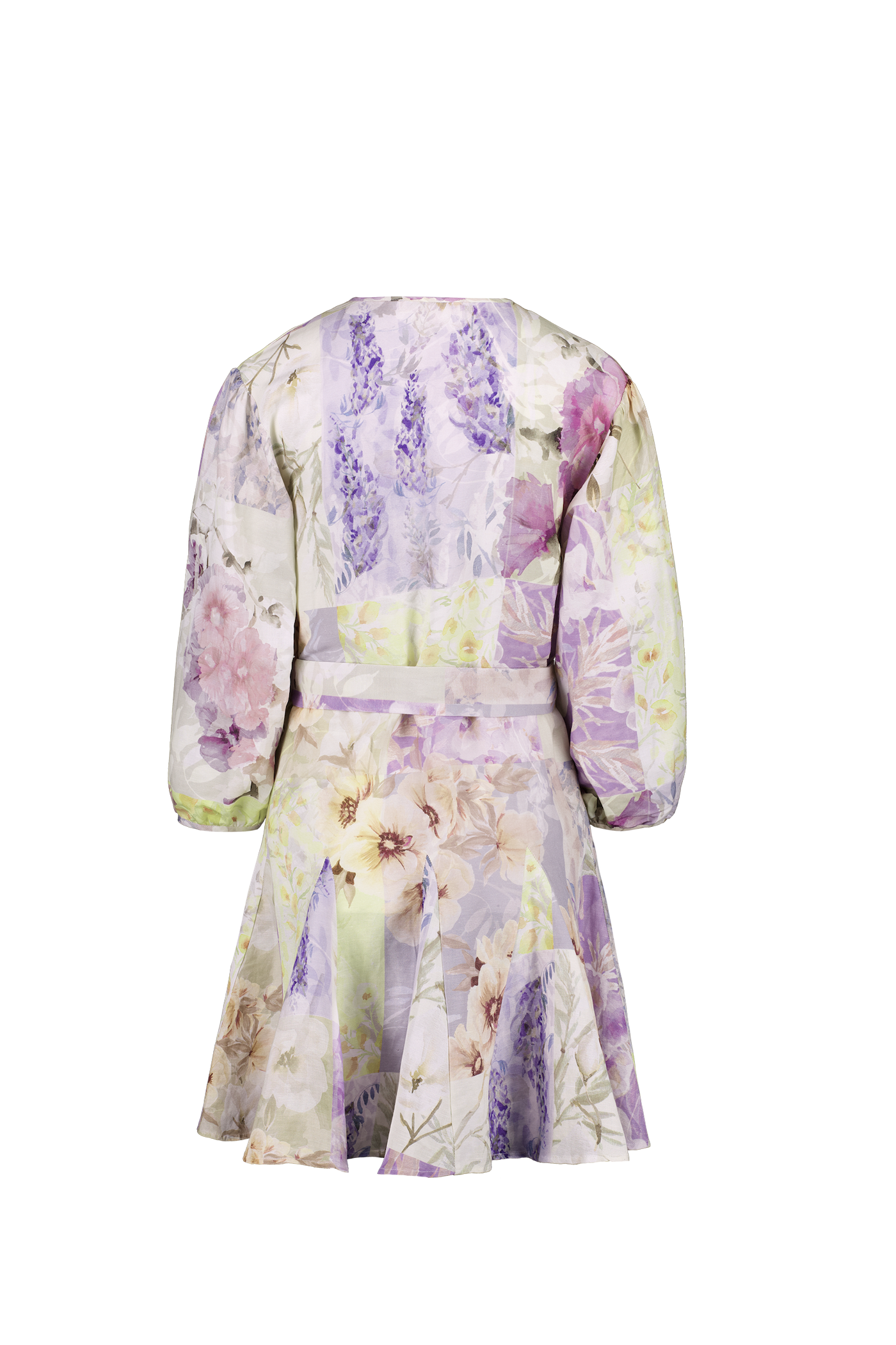 womens pastel lilac print mini dress