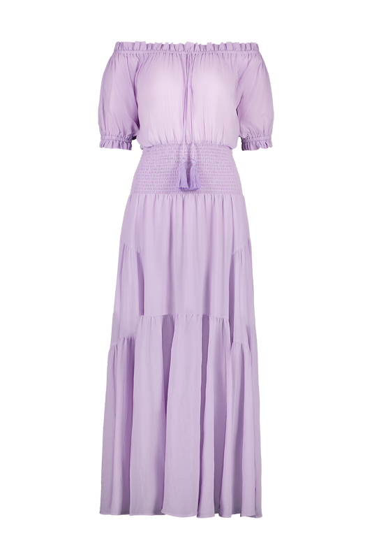 womens maxi dress in lilac