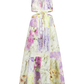Womens patchwork printed maxi dress