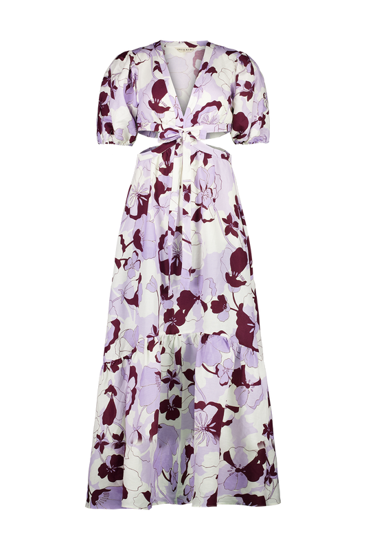 womens lilac printed dress