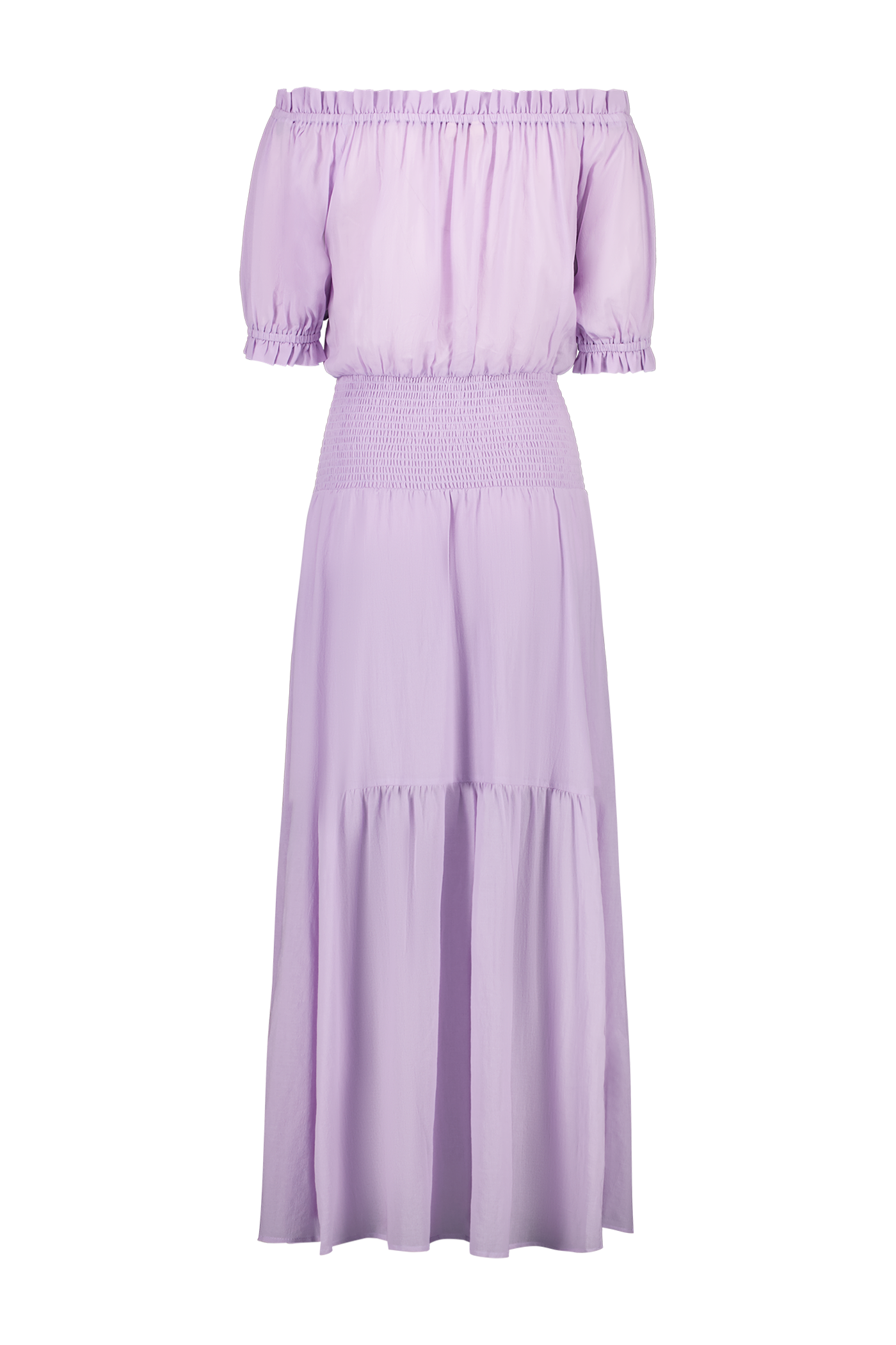 womens off shoulder dress in purple