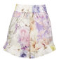 printed womens shorts in patchwork print