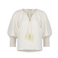 womens white linen cotton top